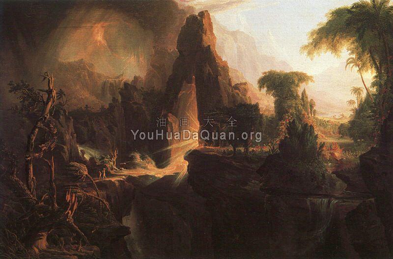 Expulsion from the Garden of Eden - 托马斯·科尔